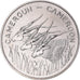 Moneta, Kamerun, 100 Francs, 1975, Monnaie de Paris, PRÓBA, MS(65-70), Nikiel