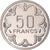 Moneta, Afryka Środkowa, 50 Francs, 1976, Monnaie de Paris, PRÓBA, MS(65-70)