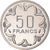 Moeda, Congo, 50 Francs, 1976, Monnaie de Paris, ENSAIO, MS(65-70), Níquel