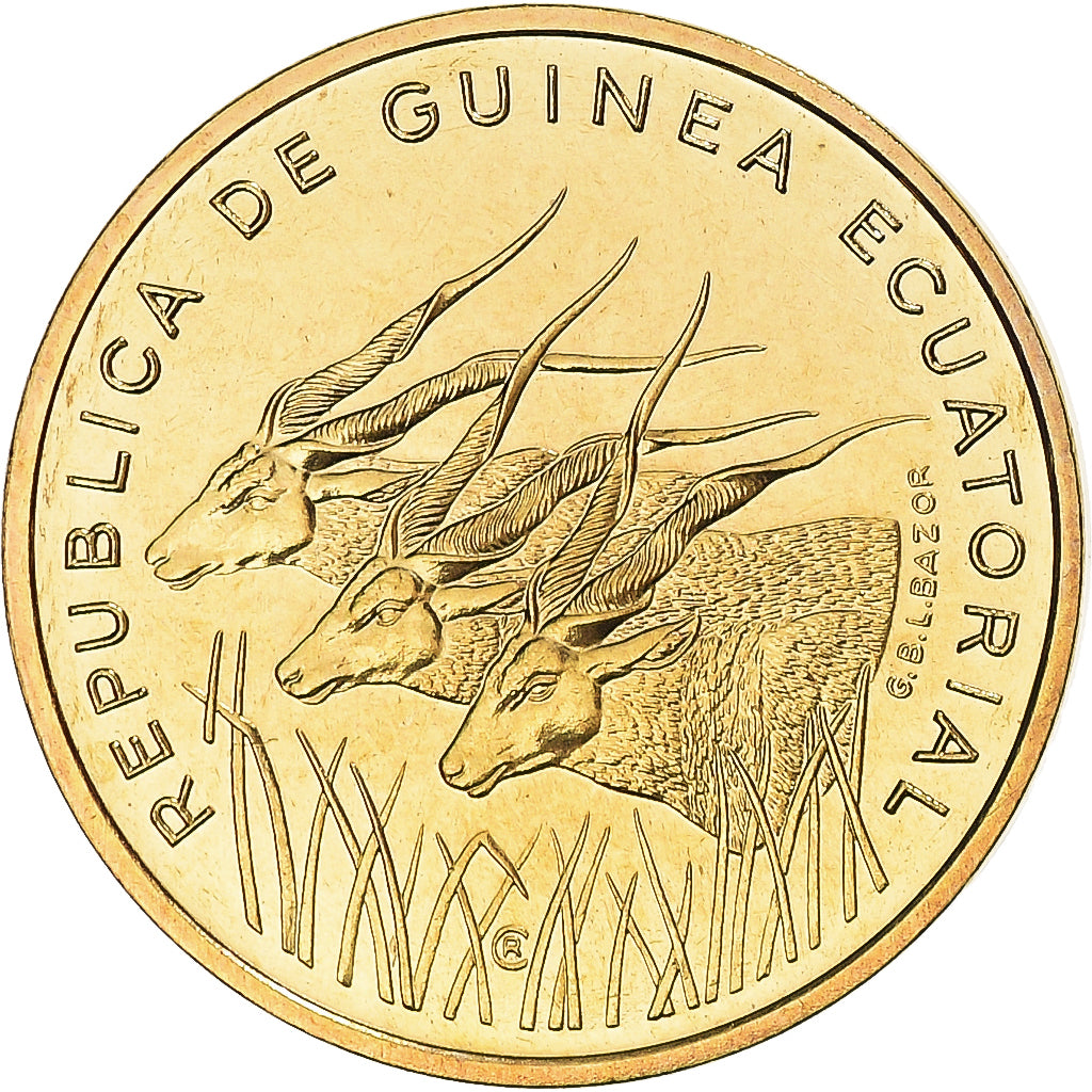 Coin, Equatorial Guinea, 5 Francos, 1985, Monnaie de Paris, ESSAI, MS(65-70)