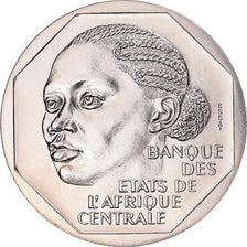 Moeda, República do Congo, 500 Francs, 1985, Monnaie de Paris, ENSAIO