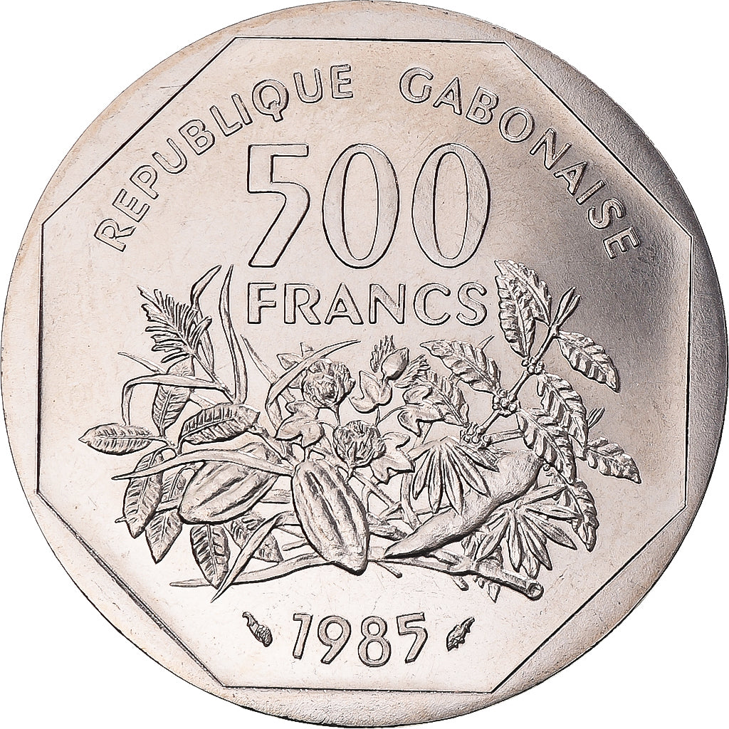 Coin, Gabon, 500 Francs, 1985, Monnaie de Paris, ESSAI, MS(65-70)