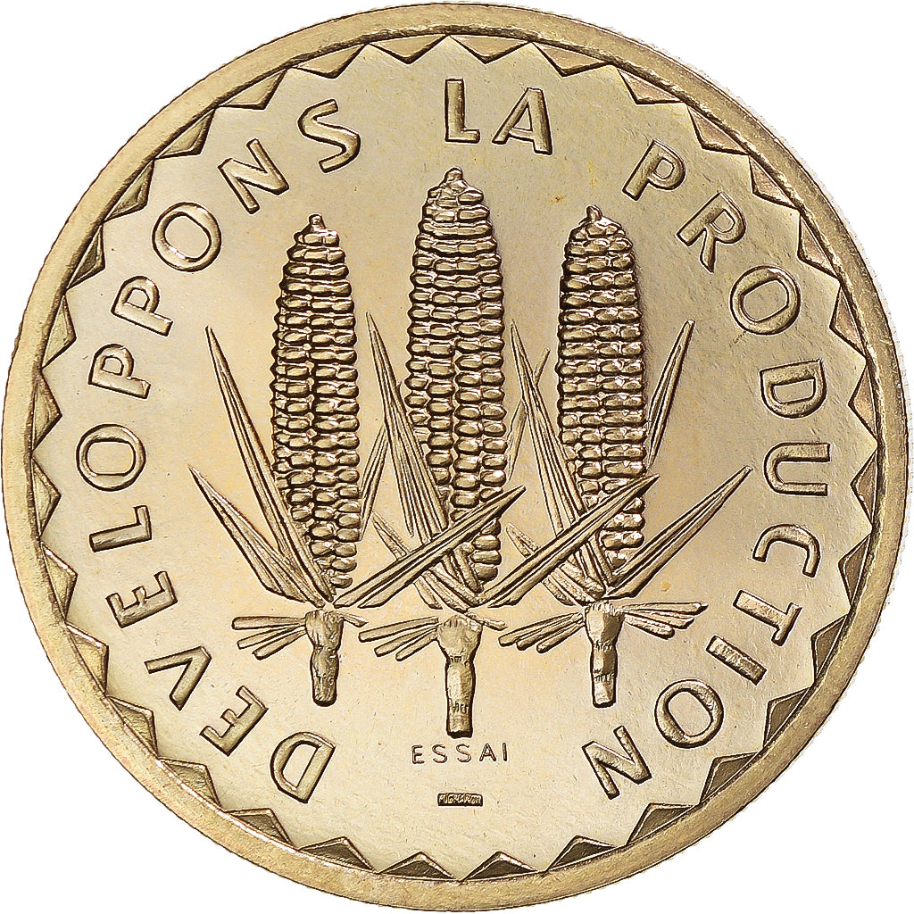 Coin, Mali, 100 Francs, 1975, Monnaie de Paris, ESSAI, MS(65-70), Nickel-brass