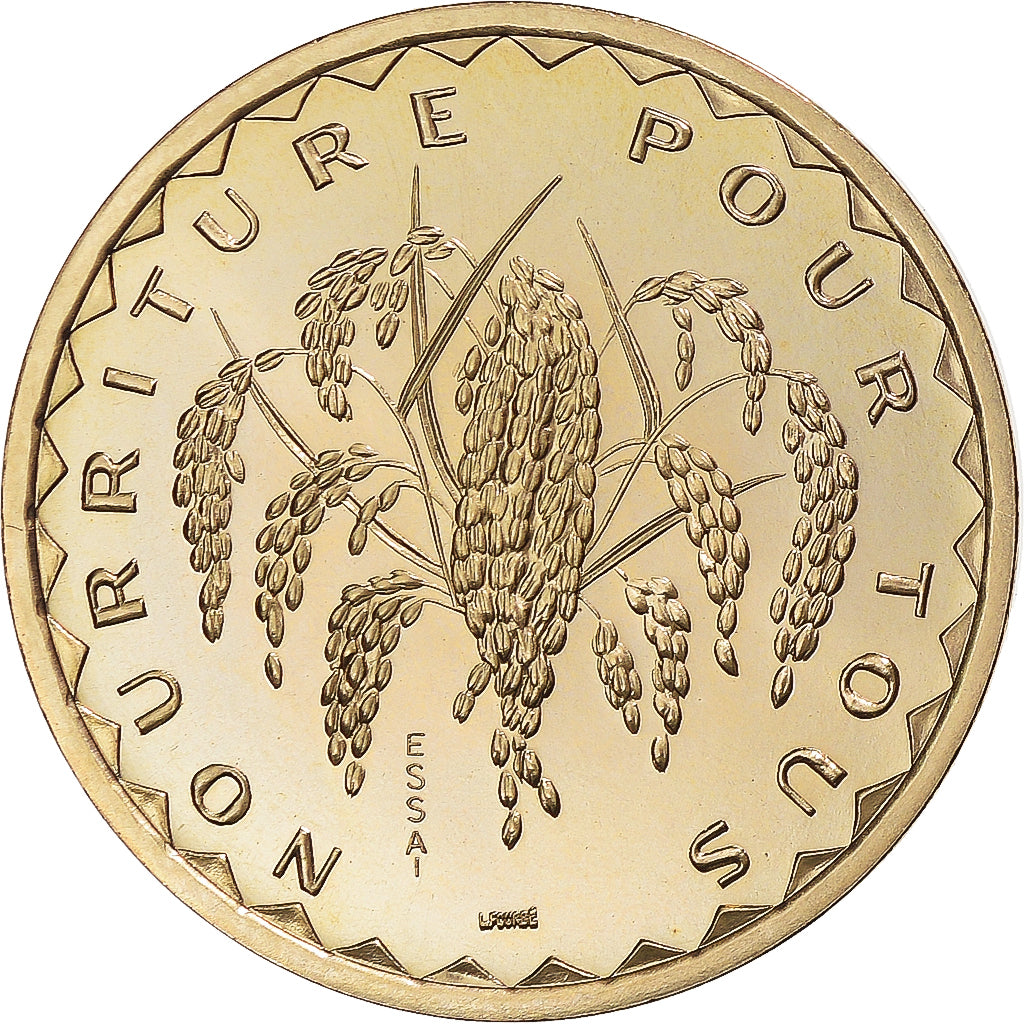 Coin, Mali, 50 Francs, 1975, Monnaie de Paris, ESSAI, MS(65-70), Nickel-brass
