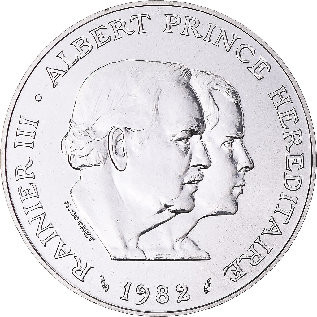 Coin, Monaco, Rainier III & Albert, 100 Francs, 1982, Monnaie de Paris, ESSAI