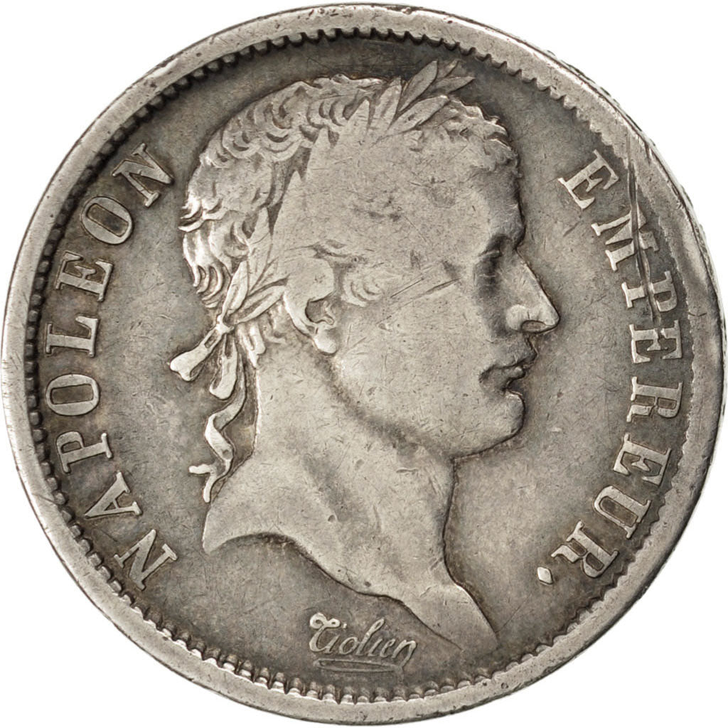 FRANCE, Napoléon I, 2 Francs, 1808, Paris, KM #684.1, VF(30-35), Silver, Gadoury