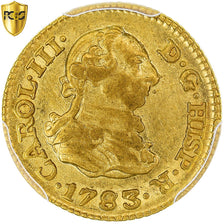 Coin, Spain, Charles III, 1/2 Escudo, 1783, Madrid, PCGS, AU55, AU(55-58), Gold