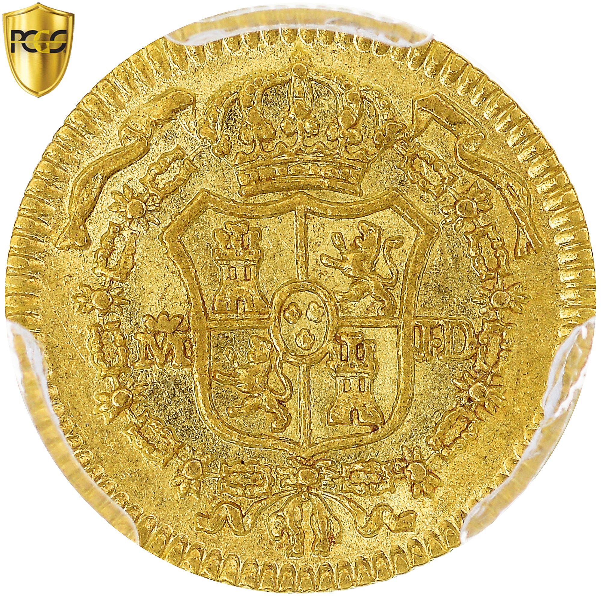 Coin, Spain, Charles III, 1/2 Escudo, 1783, Madrid, PCGS, AU55, AU(55-58), Gold