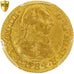 Monnaie, Espagne, Charles III, 1/2 Escudo, 1784, Madrid, PCGS, AU53, TTB+, Or