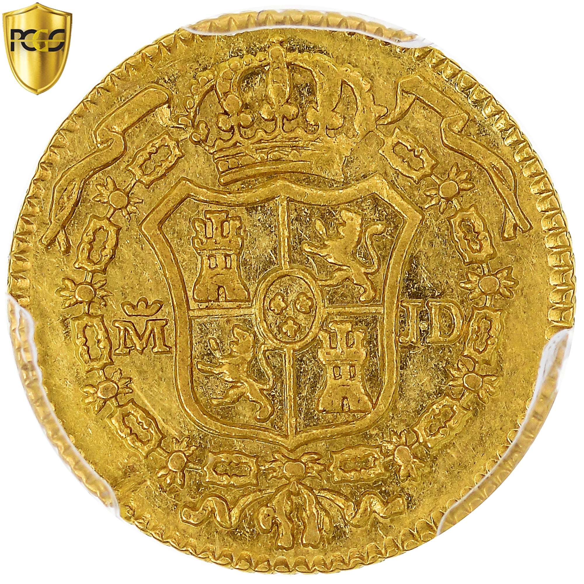 Monnaie, Espagne, Charles III, 1/2 Escudo, 1784, Madrid, PCGS, AU53, TTB+, Or