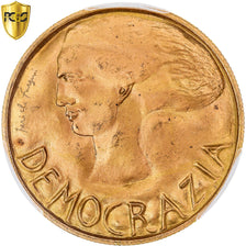 Moneta, San Marino, DEMOCRAZIA, 5 Scudi, 1977, Rome, PCGS, MS67, FDC, Oro