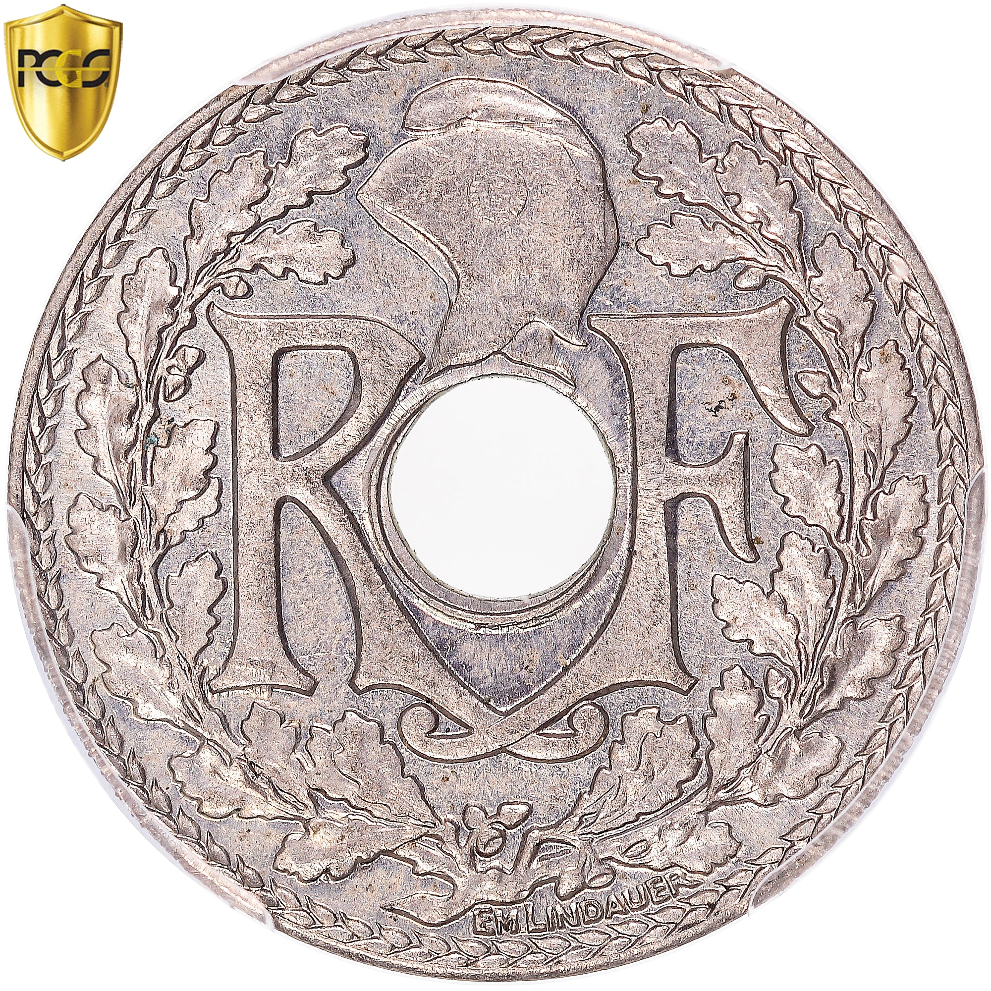 Coin, France, Lindauer, 10 Centimes, 1927, Paris, PCGS, MS65, MS(65-70)