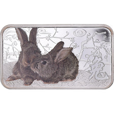 Coin, Cook Islands, Elizabeth II, Year of the Rabbit, Dollar, 2011, Perth, 1 Oz