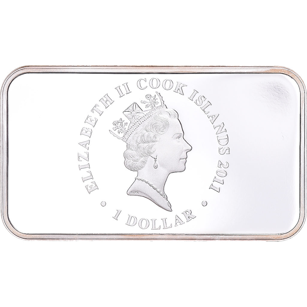 Moneda, Islas Cook, Elizabeth II, Year of the Rabbit, Dollar, 2011, Perth, 1 Oz