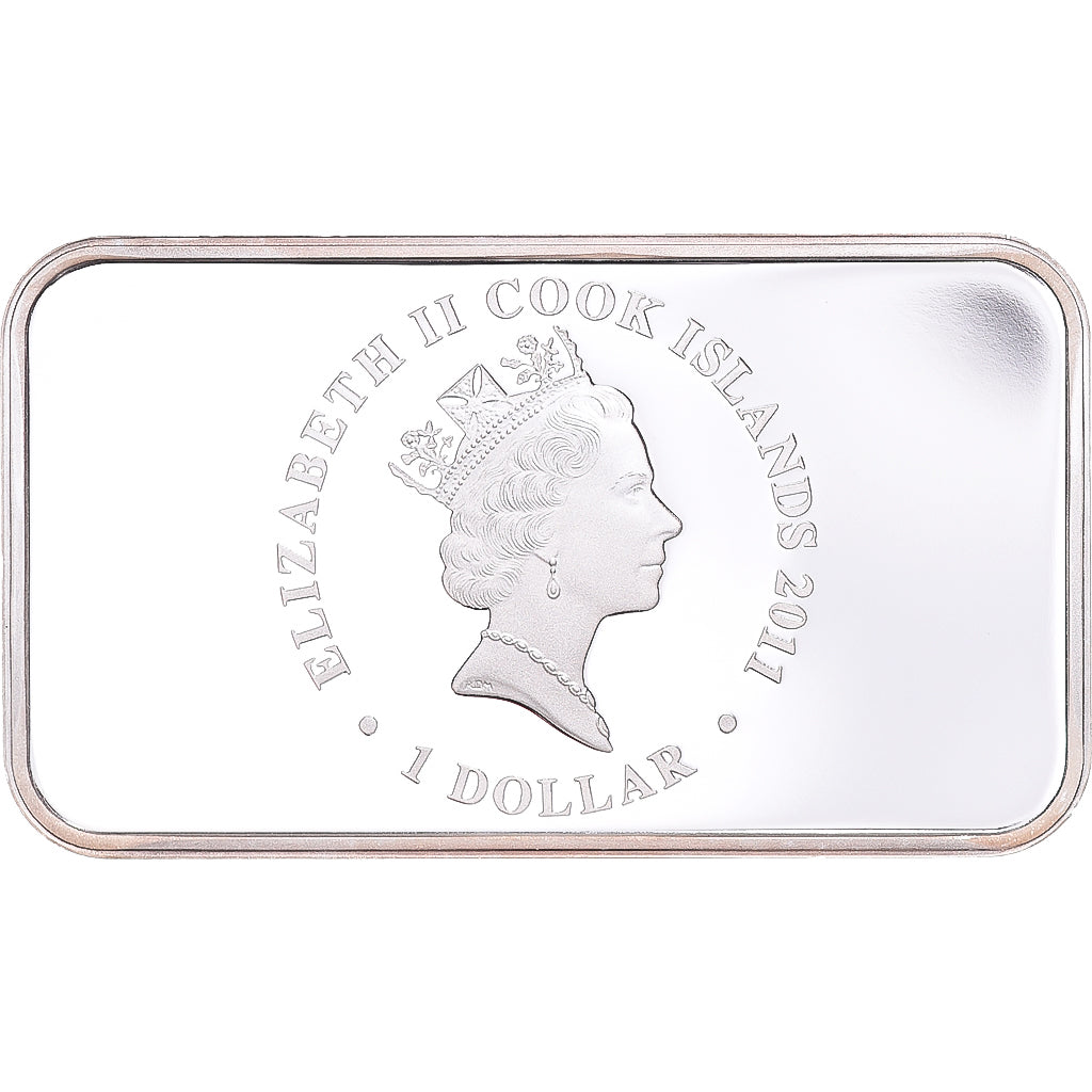 Moneda, Islas Cook, Elizabeth II, Year of the Rabbit, Dollar, 2011, Perth, 1 Oz