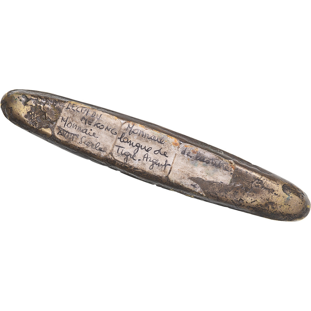 Monnaie, Laos, Langue de tigre / Lat de 1 Tamlung, XVIIIth Century, TTB, Billon