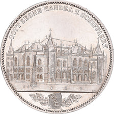 Coin, German States, BREMEN, Gedenkthaler, 1864, Hamburg, MS(63), Silver, KM:M1