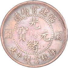 Monnaie, Chine, FUKIEN PROVINCE, Guangxu, 10 Cash, 1901-1905, TTB, Cuivre
