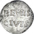 Moneta, Francja, Louis le Pieux, Denarius, 814-840, Reims, AU(50-53), Srebro
