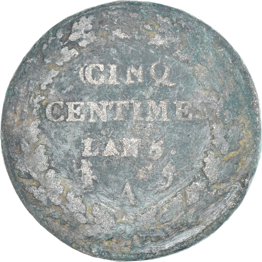 Coin, France, Dupré, 5 Centimes, AN 5, Paris, VF(30-35), Copper, Gadoury:126