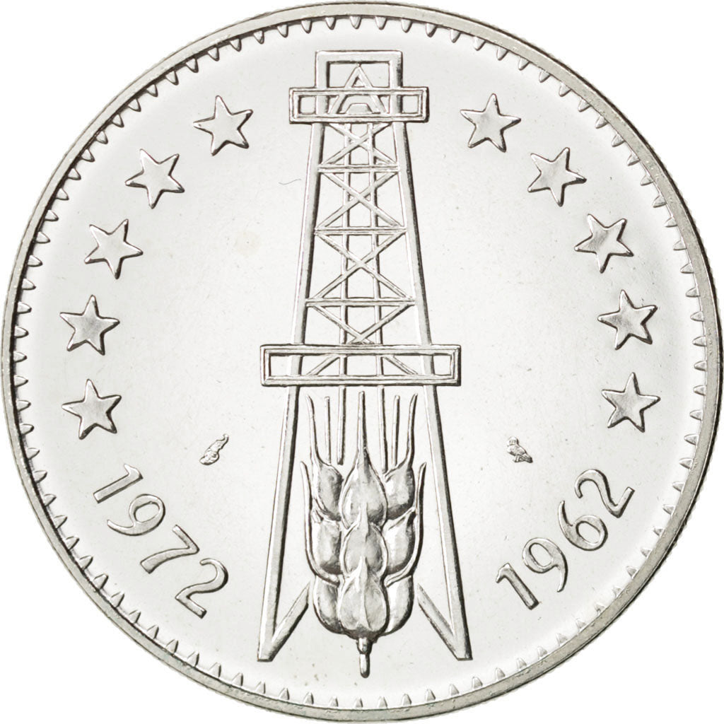 ALGERIA, 5 Dinars, 1972, Paris, KM #E4, MS(65-70), Silver, 12.05