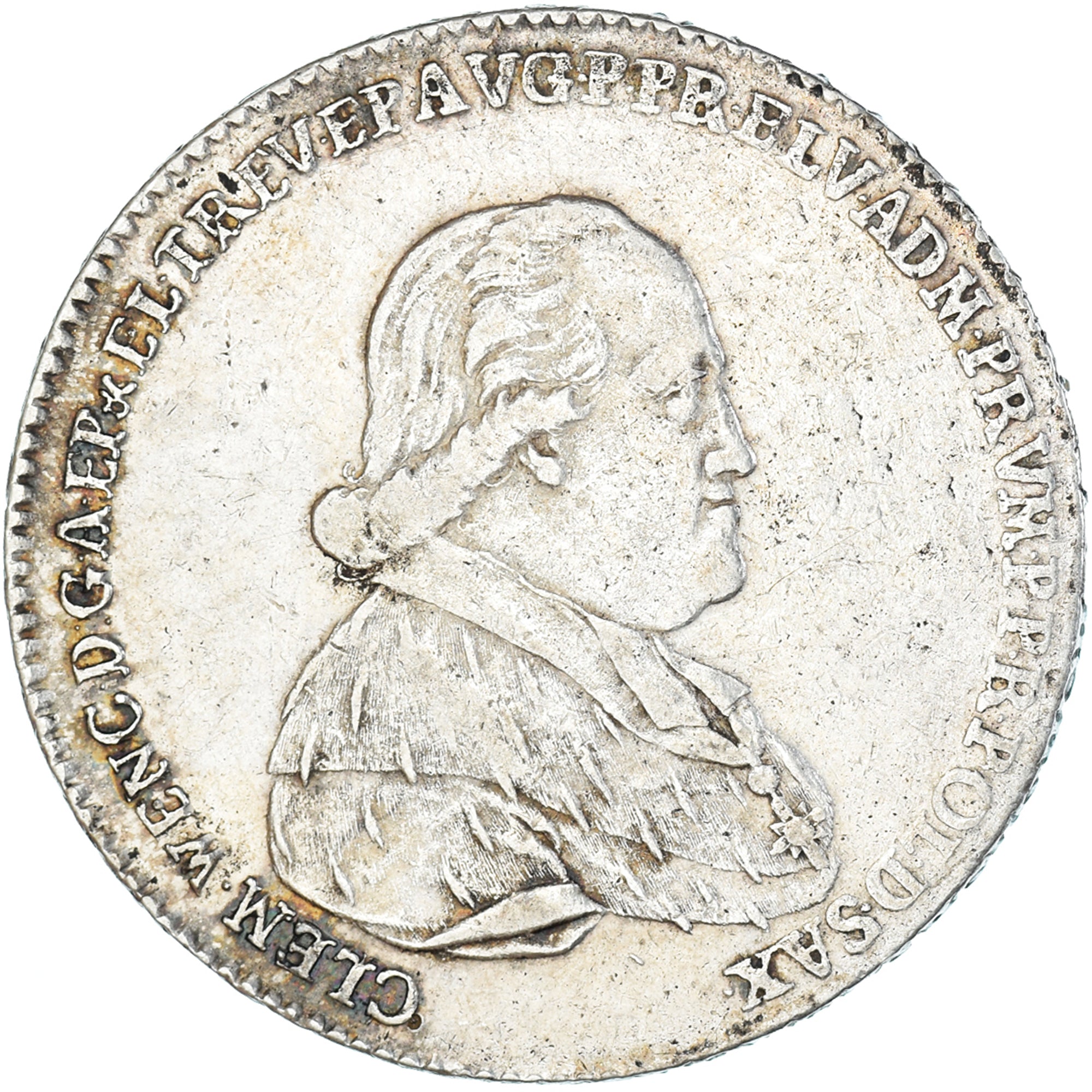Münze, Deutsch Staaten, TRIER, Clemens Wenzel, Thaler, 1794, Trier, SS, Silber