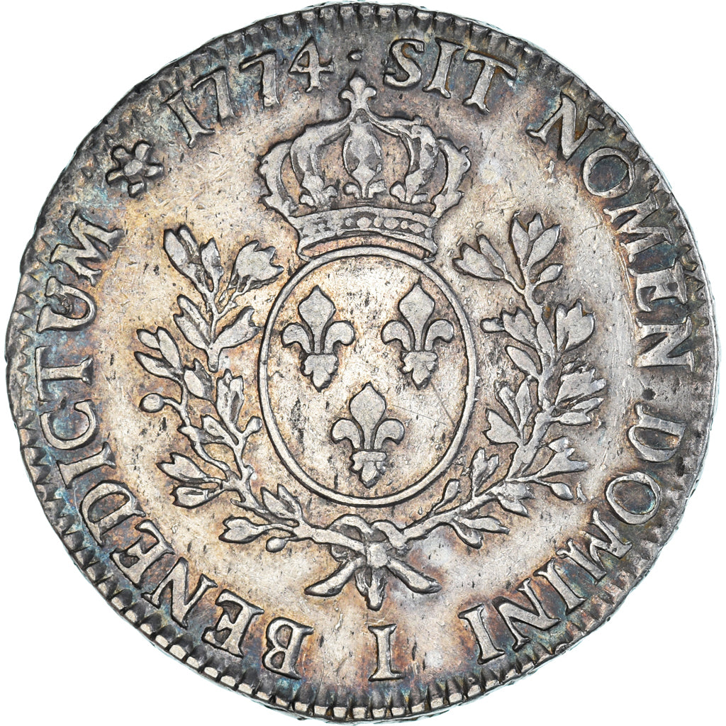 Coin, France, Louis XV, Écu à la vieille tête, 1774, Bayonne, EF(40-45)
