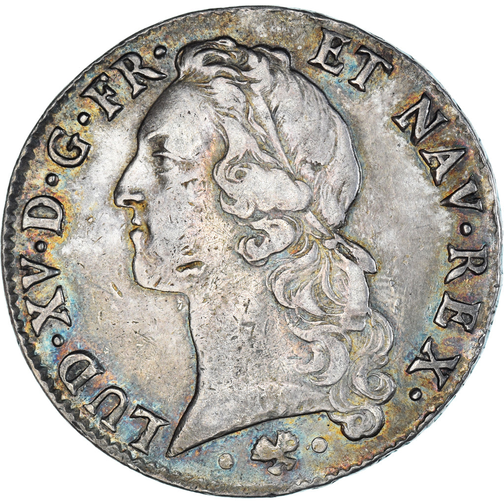Moneda, Francia, Louis XV, Écu au bandeau, 1767, Bayonne, MBC, Plata