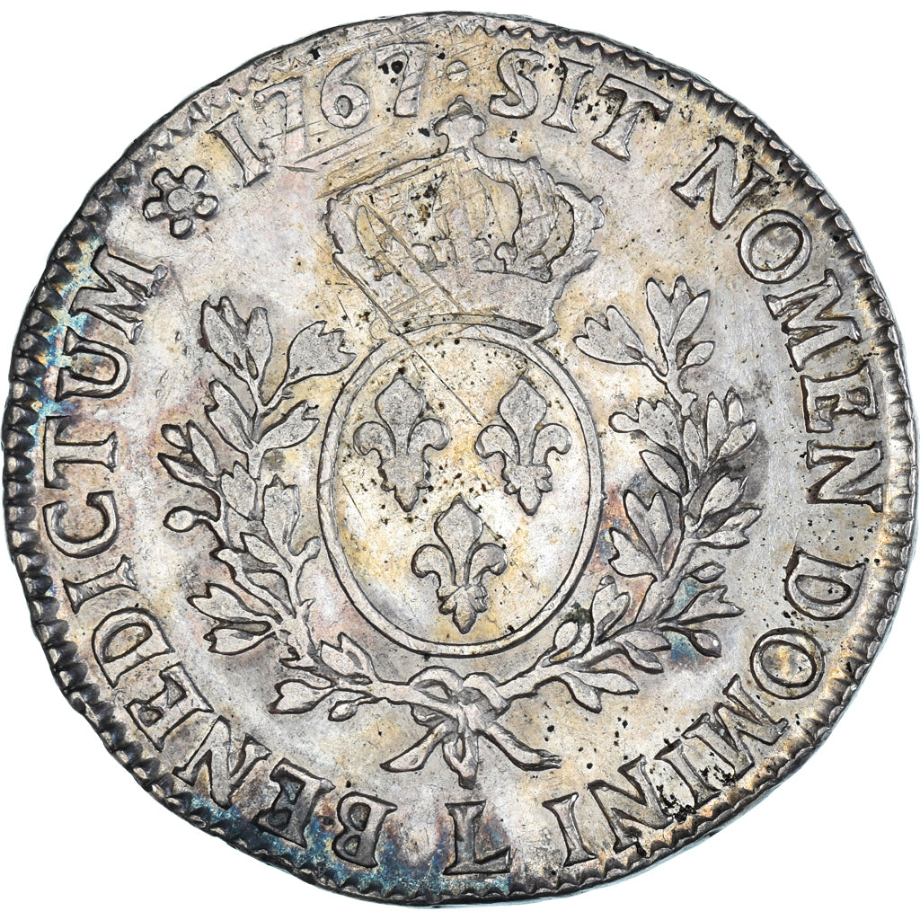 Moneda, Francia, Louis XV, Écu au bandeau, 1767, Bayonne, MBC, Plata