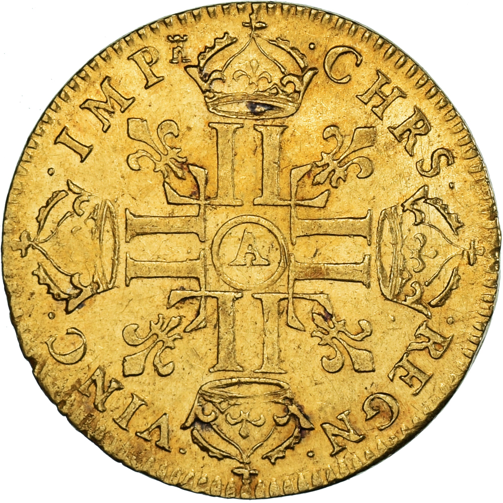 Coin, France, Louis XIV, Louis d'or à la tête nue, 1668, Paris, AU(50-53)