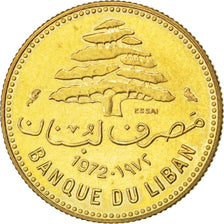 LEBANON, 5 Piastres, 1972, Paris, KM #E11, MS(63), Nickel-Brass, 2.25