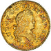 Moneta, Francja, Louis XV, louis d'or aux 2 L, 1722, Tours, réformé
