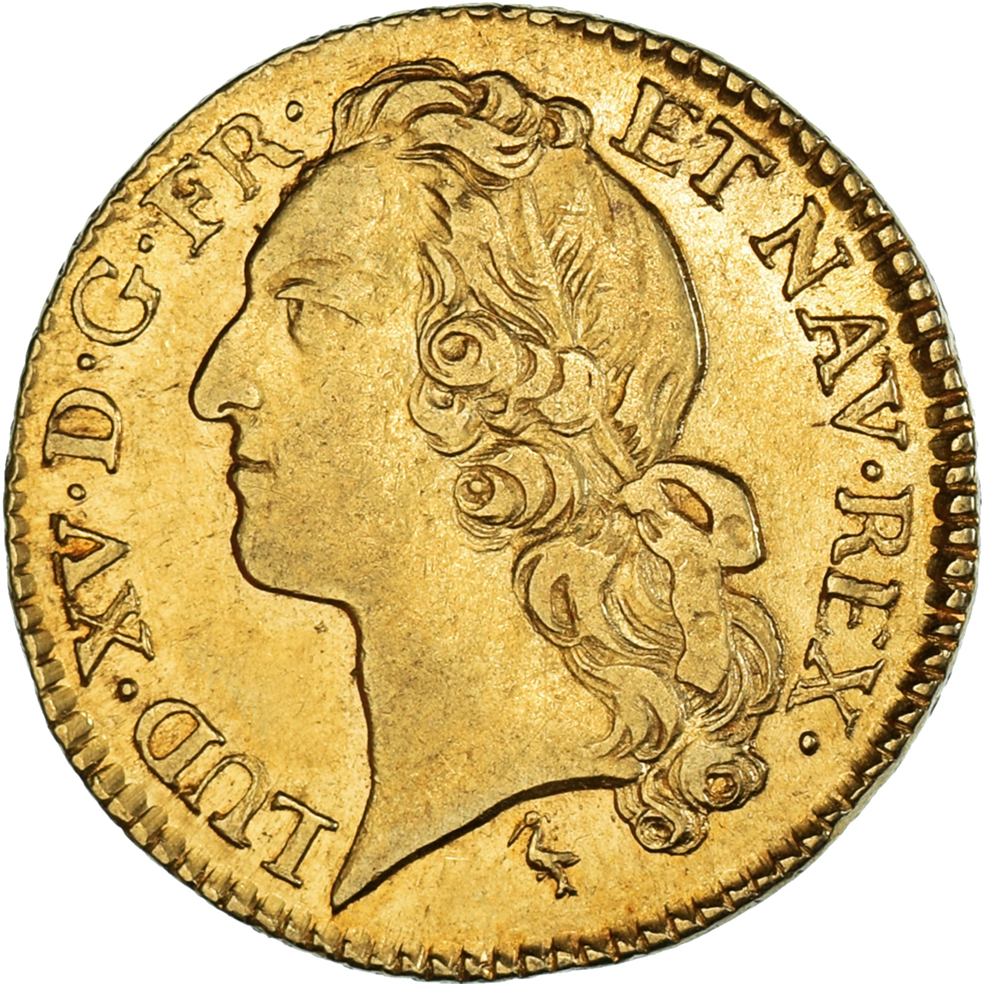 Münze, Frankreich, Louis XV, louis d'or au bandeau, 1744, Lille, SS, Gold