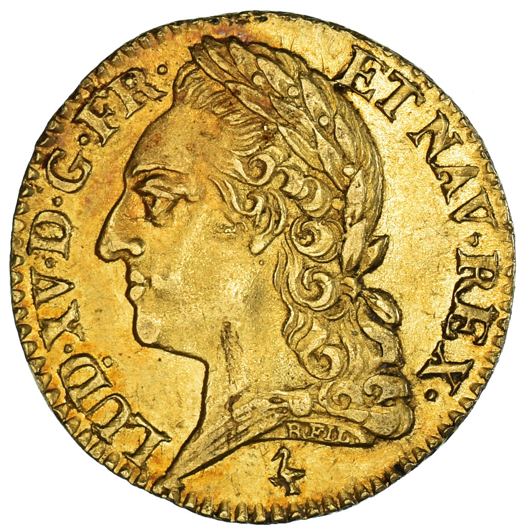 Monnaie, France, Louis XV, louis d'or à la vieille tête, 1774, Paris, TTB+