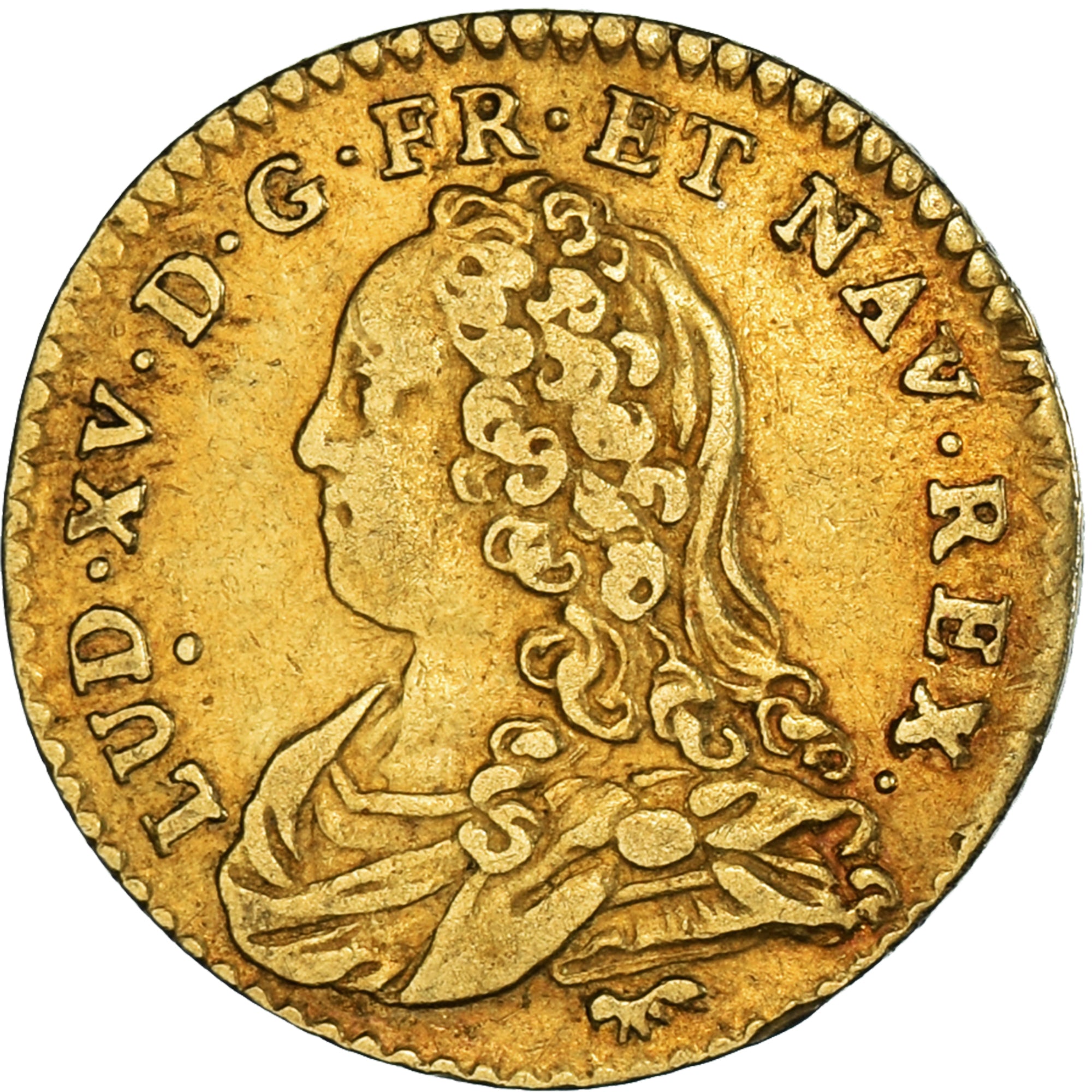 Coin, France, Louis XV, 1/2 Louis d'or aux lunettes, 1730, Paris, EF(40-45)