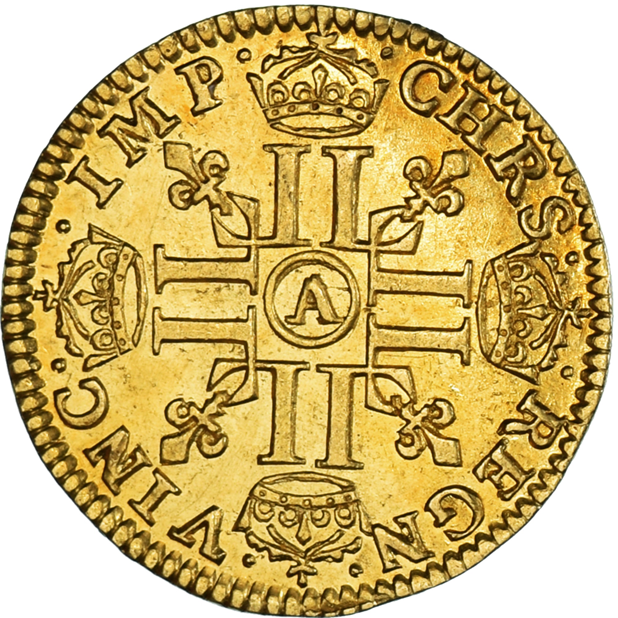 Monnaie, France, Louis XIII, 1/2 Louis d'or, 1642, Paris, SUP, Or, Gadoury:57