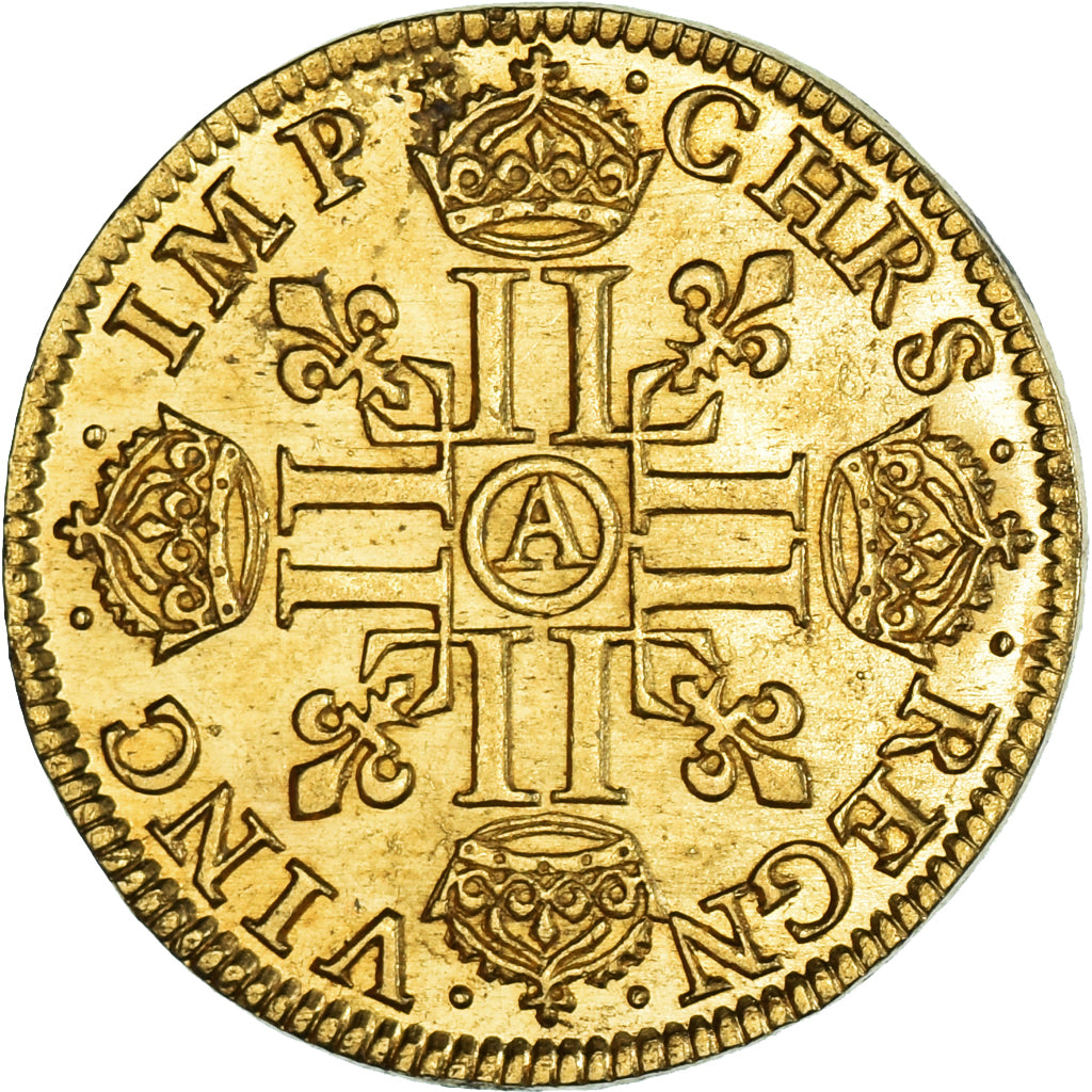 Coin, France, Louis XIII, Louis d'Or, 1641, Paris, AU(55-58), Gold, KM:104