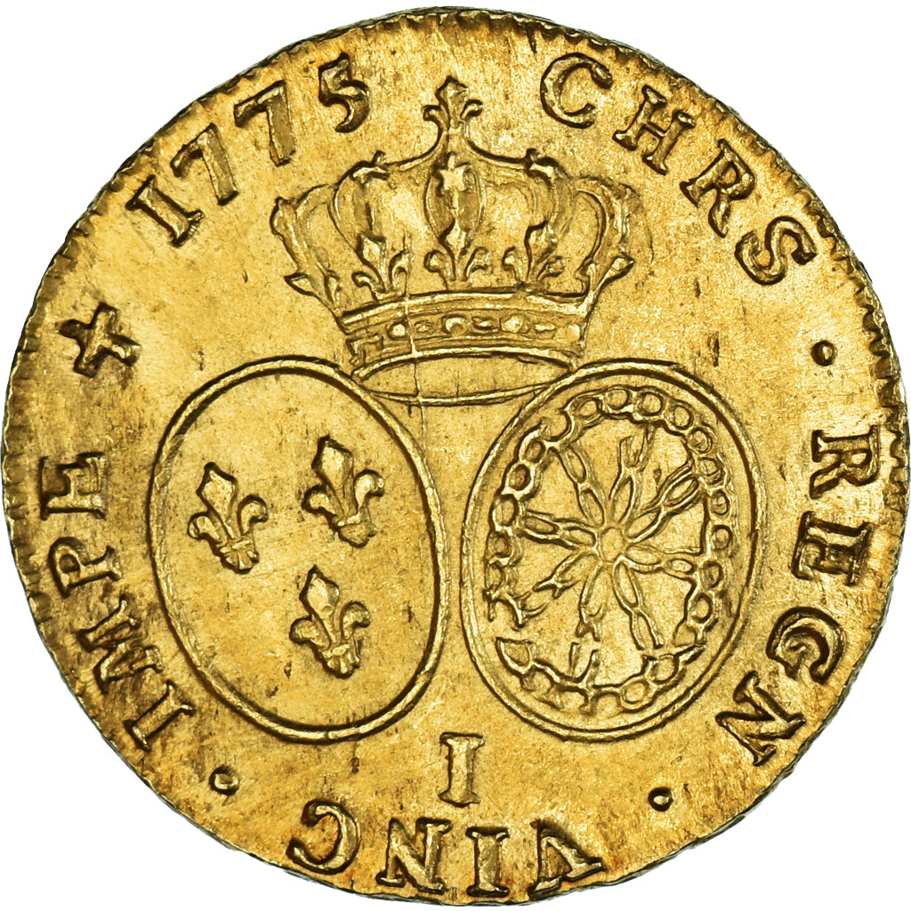 Moneda, Francia, Louis XVI, Double louis d'or au buste habillé, 1775, Limoges