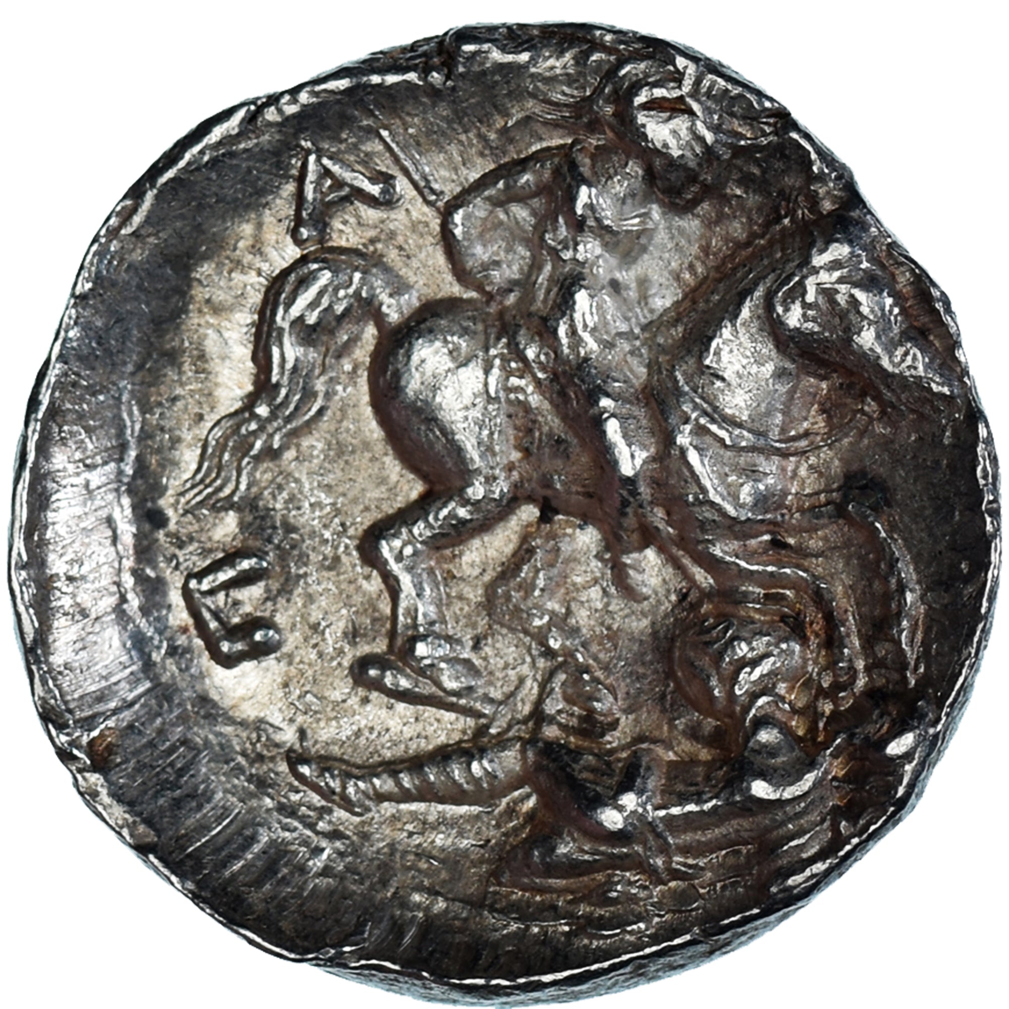 Coin, Paeonia, Tetradrachm, 340-315, Patraos, AU(50-53), Silver, SNG-ANS:1040