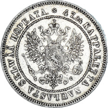 Coin, Finland, Nicholas II, 2 Markkaa, 1908, Helsinki, L, AU(50-53), Silver