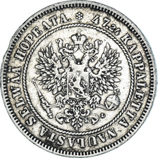 Coin, Finland, Nicholas II, 2 Markkaa, 1906, Helsinki, L, EF(40-45), Silver