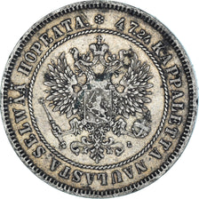 Coin, Finland, Nicholas II, 2 Markkaa, 1906, Helsinki, L, EF(40-45), Silver