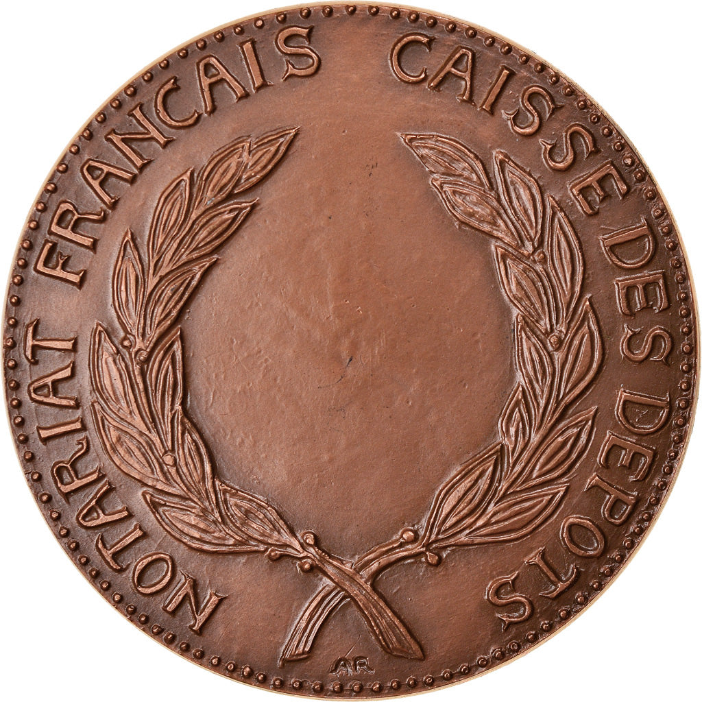 France, Médaille, Notariat Français, Justinien Ier, 1973, Andrei, FDC, Bronze