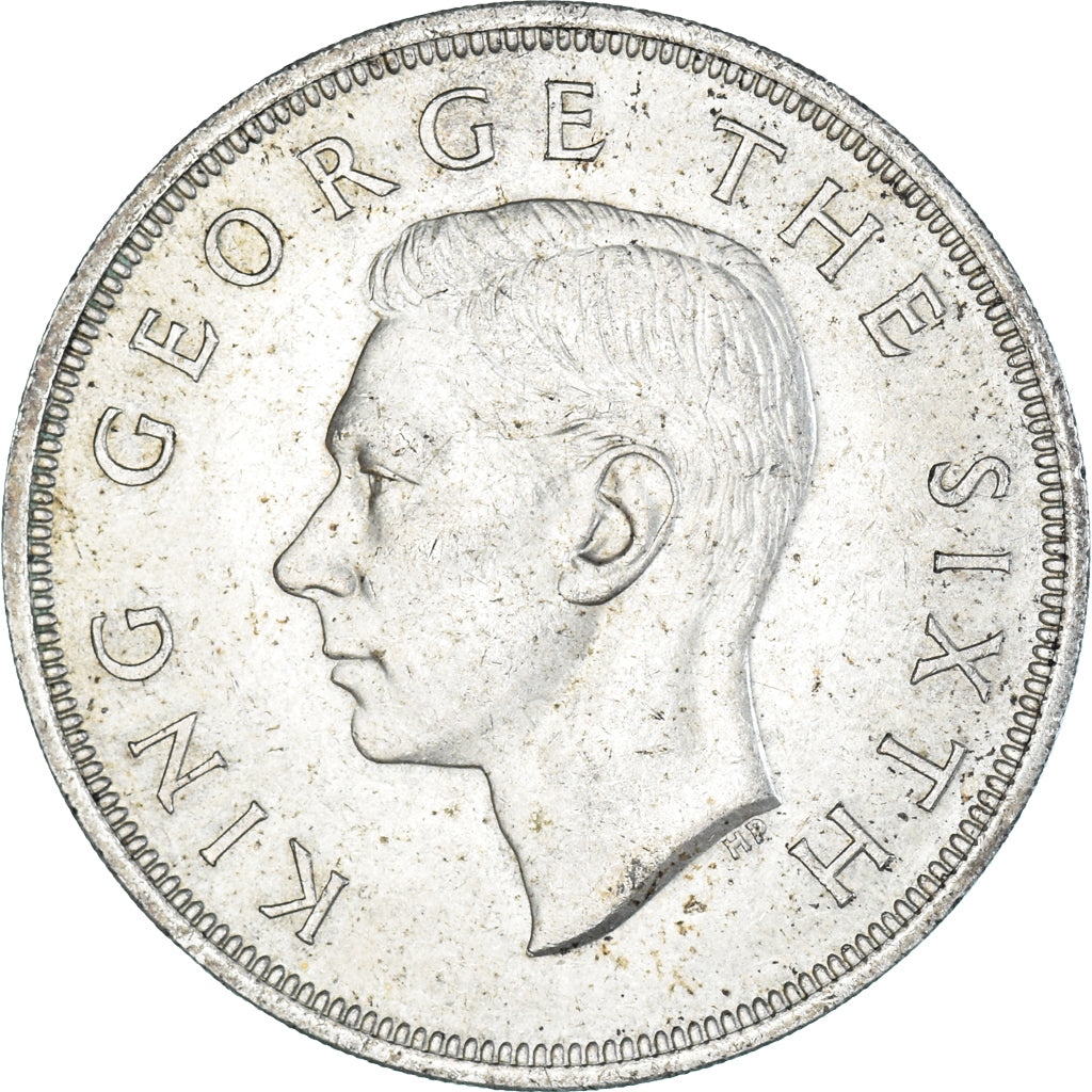 Monnaie, Nouvelle-Zélande, George VI, Royal Visit, Crown, 1949, Royal Mint