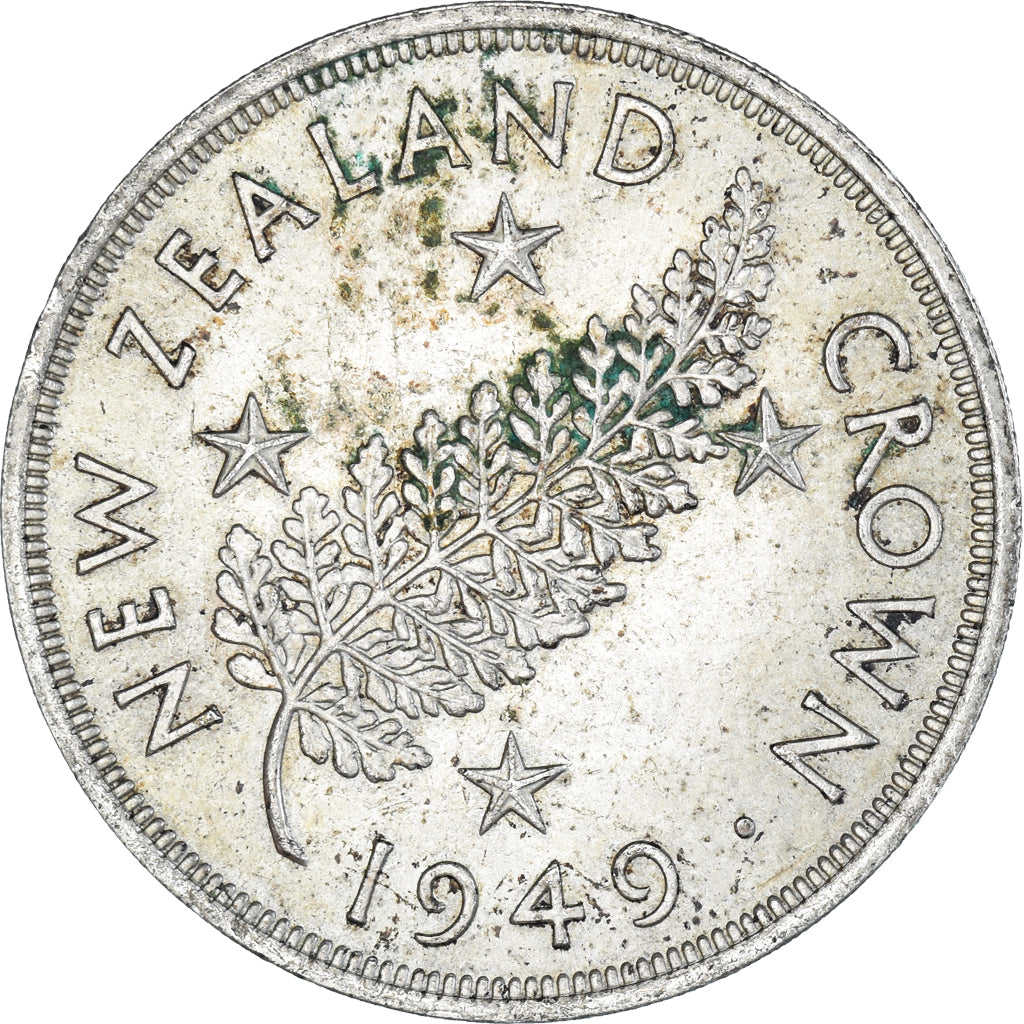 Monnaie, Nouvelle-Zélande, George VI, Royal Visit, Crown, 1949, Royal Mint