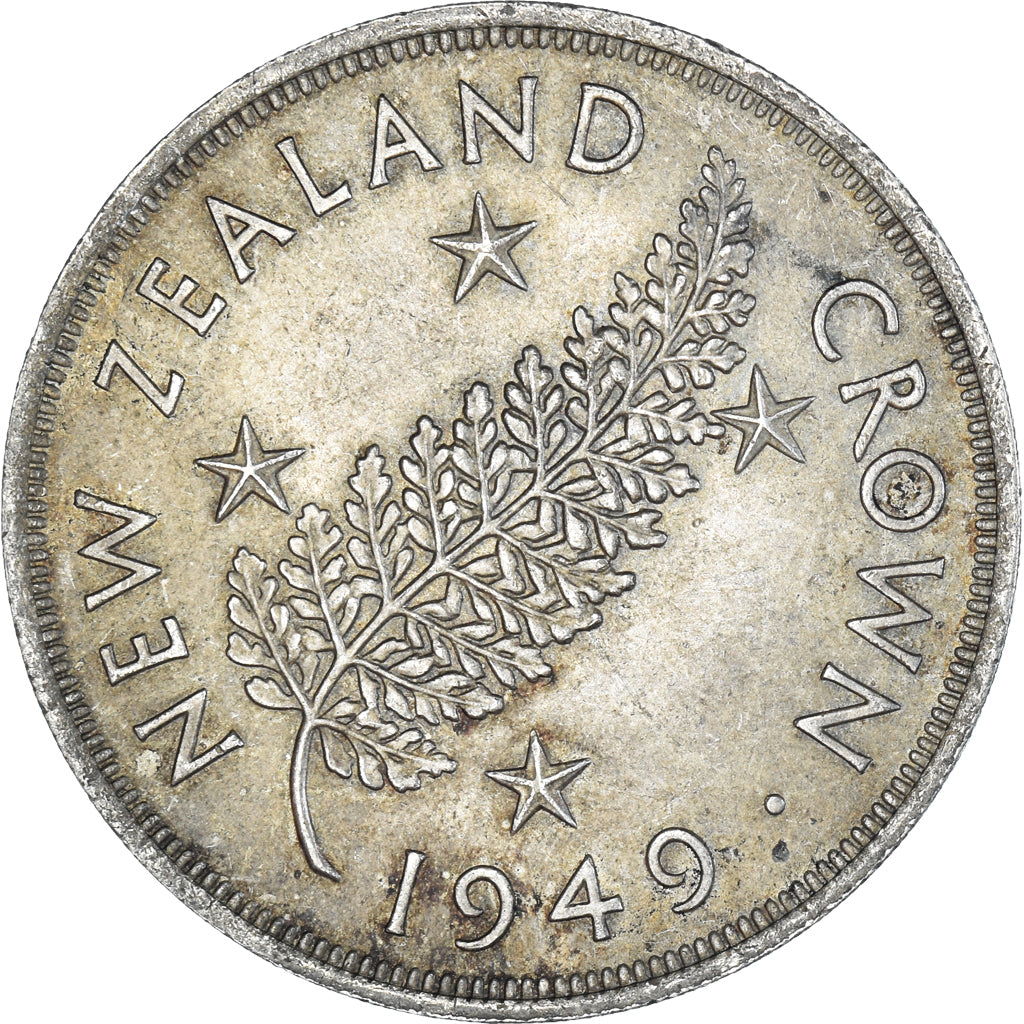 Monnaie, Nouvelle-Zélande, George VI, Royal Visit, Crown, 1949, Royal Mint