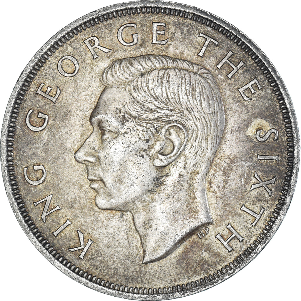 Monnaie, Nouvelle-Zélande, George VI, Royal Visit, Crown, 1949, Royal Mint