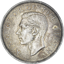 Monnaie, Nouvelle-Zélande, George VI, Royal Visit, Crown, 1949, Royal Mint