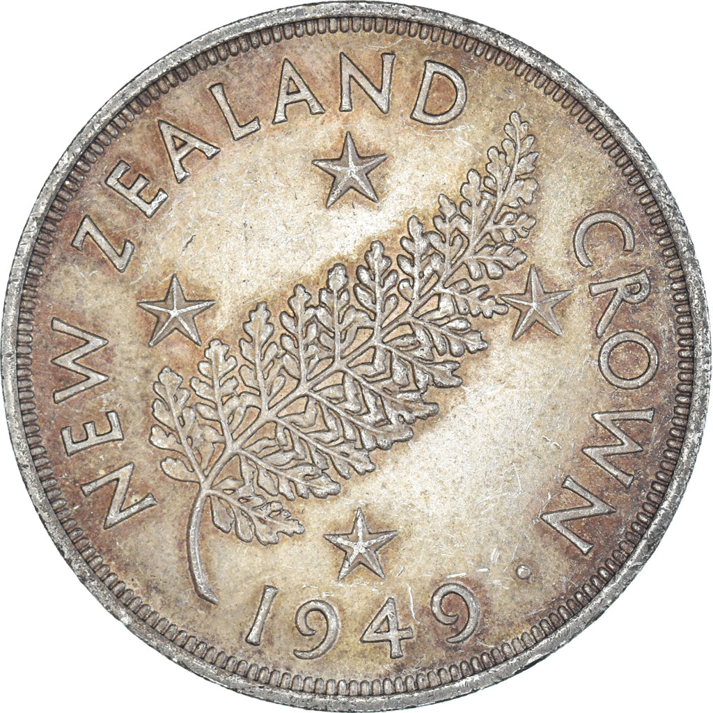 Monnaie, Nouvelle-Zélande, George VI, Royal Visit, Crown, 1949, Royal Mint