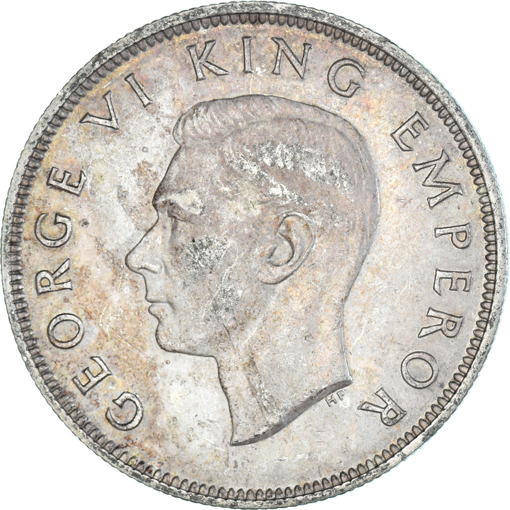 Monnaie, Nouvelle-Zélande, George VI, Centenaire, 1/2 Crown, 1940, Royal Mint